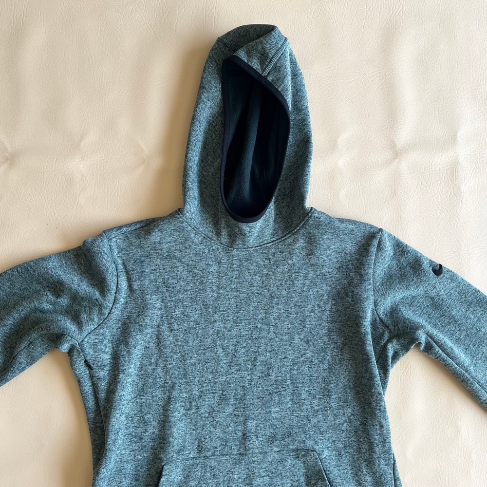Nike Dri-FIT Green Hoodie Pullover Thumb Hole Training Activewear Large